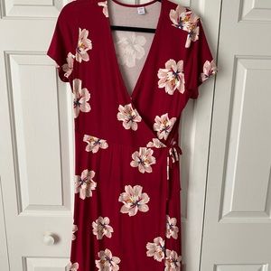 Old Nacy faux wrap dress